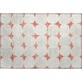Piper Looms Mayfield Circles AMF870 Salmon Machine Washable Area Rug Scatter Main Image