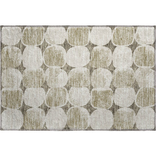 Piper Looms Mayfield Circles AMF870 Taupe Machine Washable Area Rug Scatter Main Image