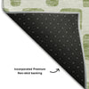 Piper Looms Mayfield Squares AMF871 Aloe Machine Washable Area Rug Backing Image
