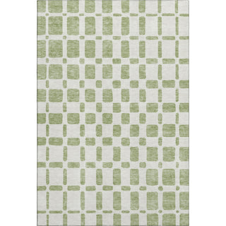 Piper Looms Mayfield Squares AMF871 Aloe Machine Washable Area Rug main image