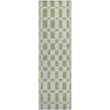 Piper Looms Mayfield Squares AMF871 Aloe Machine Washable Area Rug Runner Main Image