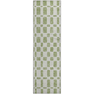 Piper Looms Mayfield Squares AMF871 Aloe Machine Washable Area Rug Runner Main Image