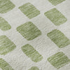 Piper Looms Mayfield Squares AMF871 Aloe Machine Washable Area Rug Swatch Image