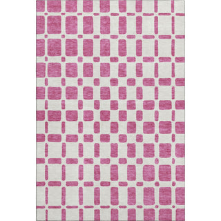 Piper Looms Mayfield Squares AMF871 Blush Machine Washable Area Rug main image