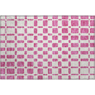 Piper Looms Mayfield Squares AMF871 Blush Machine Washable Area Rug Scatter Main Image