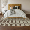 Piper Looms Mayfield Squares AMF871 Brown Machine Washable Area Rug Lifestyle Image Feature