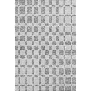 Piper Looms Mayfield Squares AMF871 Gray Machine Washable Area Rug main image