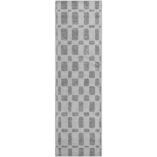 Piper Looms Mayfield Squares AMF871 Gray Machine Washable Area Rug Runner Main Image