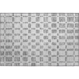 Piper Looms Mayfield Squares AMF871 Gray Machine Washable Area Rug Scatter Main Image