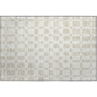 Piper Looms Mayfield Squares AMF871 Ivory Machine Washable Area Rug Scatter Main Image
