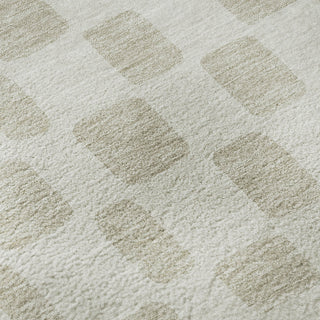 Piper Looms Mayfield Squares AMF871 Ivory Machine Washable Area Rug Swatch Image