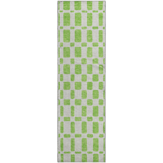Piper Looms Mayfield Squares AMF871 Lime Machine Washable Area Rug Runner Main Image