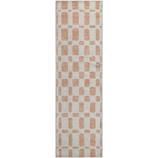 Piper Looms Mayfield Squares AMF871 Peach Machine Washable Area Rug Runner Main Image