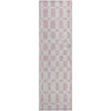 Piper Looms Mayfield Squares AMF871 Pink Machine Washable Area Rug Runner Main Image