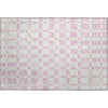 Piper Looms Mayfield Squares AMF871 Pink Machine Washable Area Rug Scatter Main Image