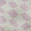 Piper Looms Mayfield Squares AMF871 Pink Machine Washable Area Rug Swatch Image