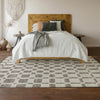 Piper Looms Mayfield Squares AMF871 Taupe Machine Washable Area Rug Lifestyle Image Feature
