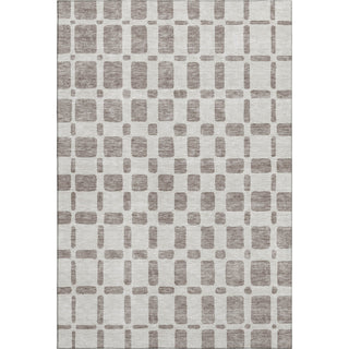 Piper Looms Mayfield Squares AMF871 Taupe Machine Washable Area Rug main image