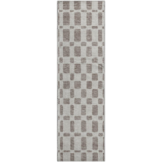 Piper Looms Mayfield Squares AMF871 Taupe Machine Washable Area Rug Runner Main Image