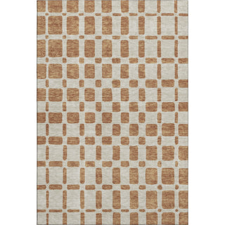 Piper Looms Mayfield Squares AMF871 Terracotta Machine Washable Area Rug main image