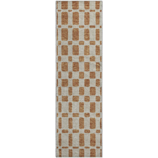 Piper Looms Mayfield Squares AMF871 Terracotta Machine Washable Area Rug Runner Main Image