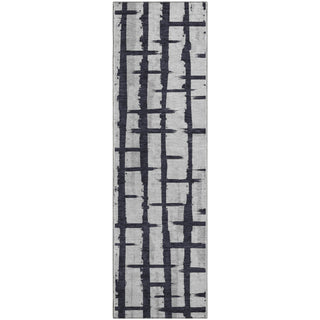Piper Looms Mayfield Stripes AMF872 Black Machine Washable Area Rug Runner Main Image