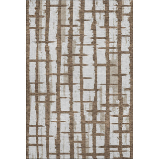Piper Looms Mayfield Stripes AMF872 Chocolate Machine Washable Area Rug main image