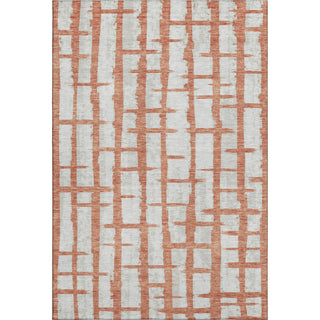 Piper Looms Mayfield Stripes AMF872 Coral Machine Washable Area Rug main image