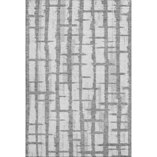 Piper Looms Mayfield Stripes AMF872 Gray Machine Washable Area Rug main image