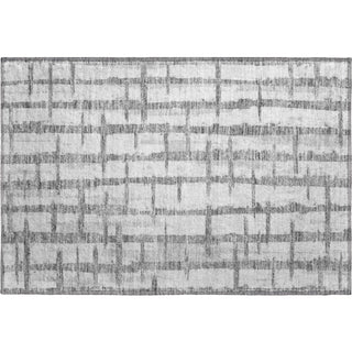 Piper Looms Mayfield Stripes AMF872 Gray Machine Washable Area Rug Scatter Main Image
