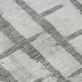 Piper Looms Mayfield Stripes AMF872 Gray Machine Washable Area Rug Swatch Image