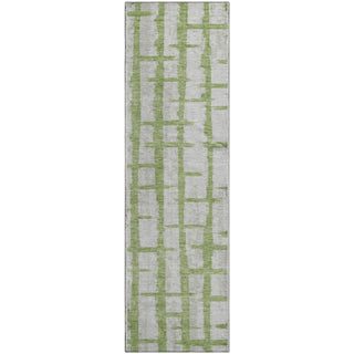 Piper Looms Mayfield Stripes AMF872 Green Machine Washable Area Rug Runner Main Image