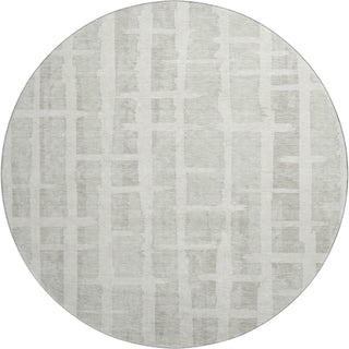 Piper Looms Mayfield Stripes AMF872 Ivory Machine Washable Area Rug Round Main Image