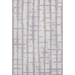 Piper Looms Mayfield Stripes AMF872 Lavender Machine Washable Area Rug main image