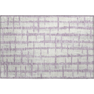 Piper Looms Mayfield Stripes AMF872 Lavender Machine Washable Area Rug Scatter Main Image