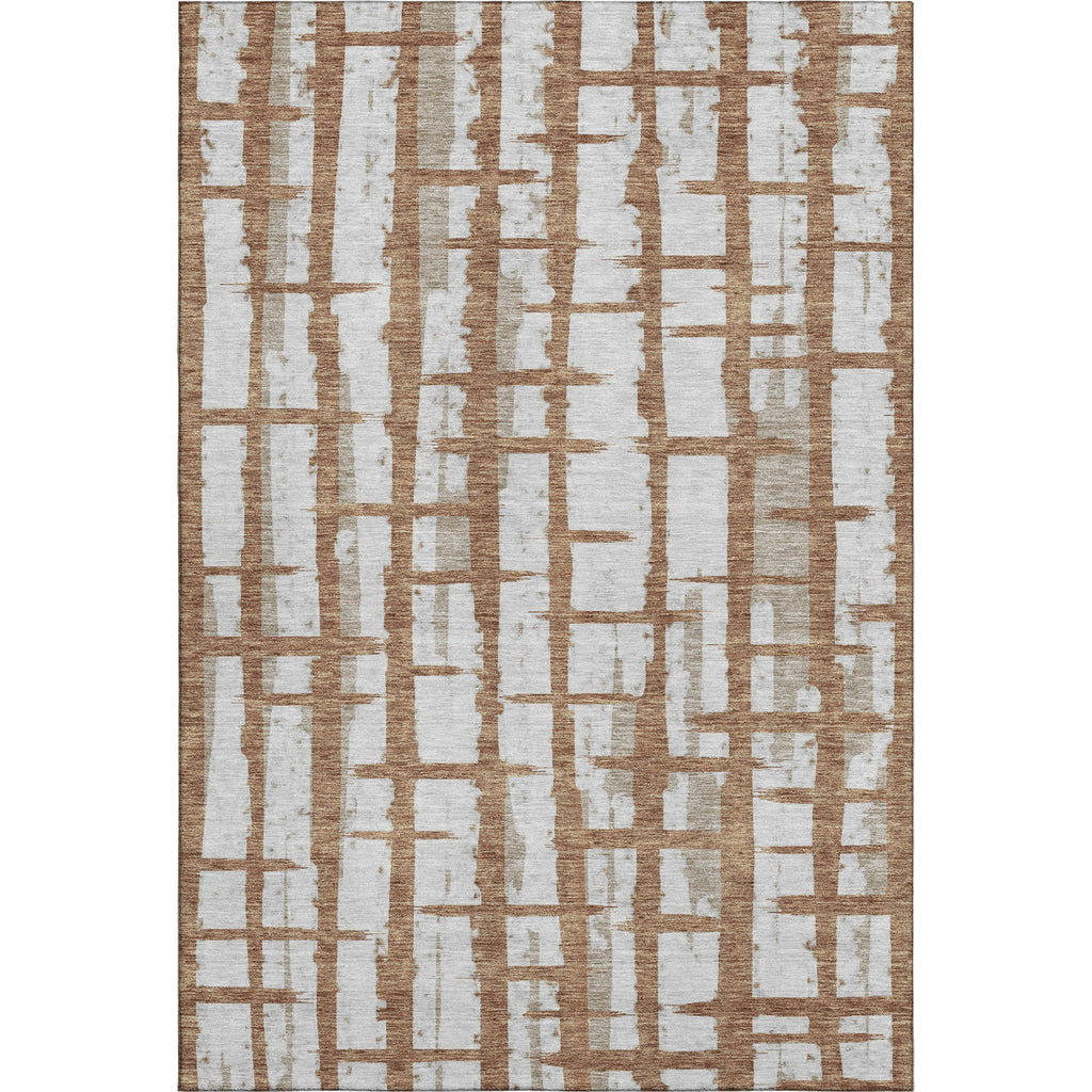 Piper Looms Mayfield Stripes AMF872 Paprika Machine Washable Area Rug main image