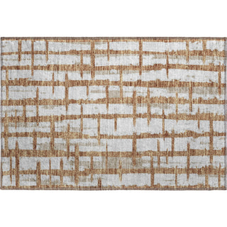 Piper Looms Mayfield Stripes AMF872 Paprika Machine Washable Area Rug Scatter Main Image