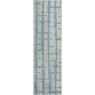 Piper Looms Mayfield Stripes AMF872 Sky Machine Washable Area Rug Runner Main Image