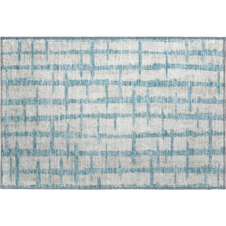 Piper Looms Mayfield Stripes AMF872 Sky Machine Washable Area Rug Scatter Main Image