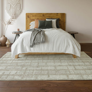 Piper Looms Mayfield Stripes AMF872 Taupe Machine Washable Area Rug Lifestyle Image Feature