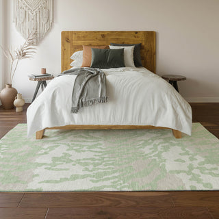 Piper Looms Mayfield Animal Print AMF873 Aloe Machine Washable Area Rug Lifestyle Image Feature