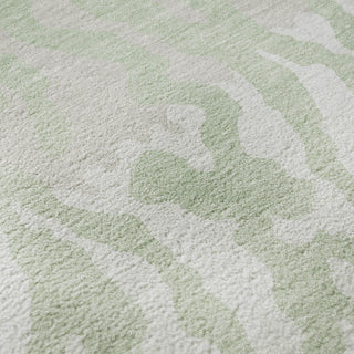 Piper Looms Mayfield Animal Print AMF873 Aloe Machine Washable Area Rug Swatch Image