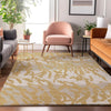 Piper Looms Mayfield Animal Print AMF873 Gold Machine Washable Area Rug Lifestyle Image Feature