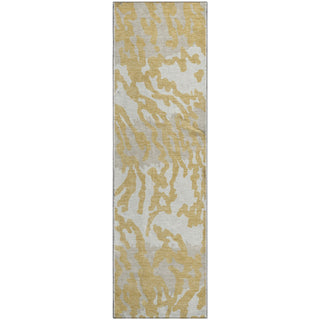 Piper Looms Mayfield Animal Print AMF873 Gold Machine Washable Area Rug Runner Main Image