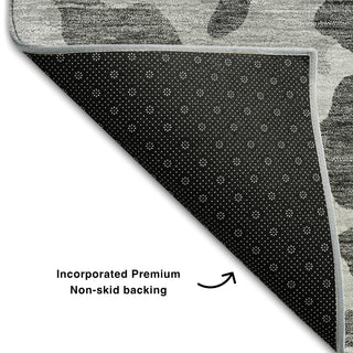 Piper Looms Mayfield Animal Print AMF873 Gray Machine Washable Area Rug Backing Image