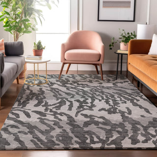 Piper Looms Mayfield Animal Print AMF873 Gray Machine Washable Area Rug Lifestyle Image Feature
