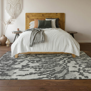 Piper Looms Mayfield Animal Print AMF873 Gray Machine Washable Area Rug Lifestyle Image Feature