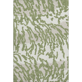 Piper Looms Mayfield Animal Print AMF873 Green Machine Washable Area Rug main image