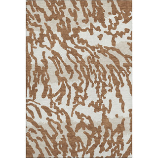 Piper Looms Mayfield Animal Print AMF873 Paprika Machine Washable Area Rug main image
