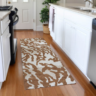 Piper Looms Mayfield Animal Print AMF873 Paprika Machine Washable Area Rug Runner Lifestyle Image Feature